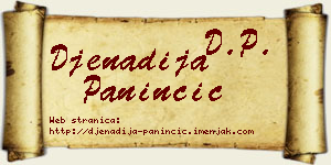 Đenadija Paninčić vizit kartica